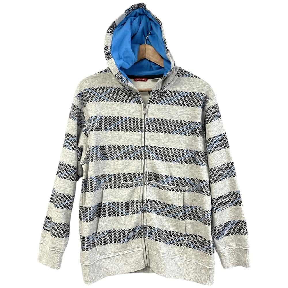 Unionbay Sweatshirt Hoodie Boys Large 8-20 Skater Athlesiure Retro Full Zip NEW‎